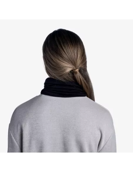 Scarf Buff Merino Lightweight Solid Black Scarf Buff Merino Lightweight Solid Black