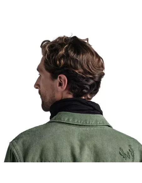 Scarf Buff Merino Lightweight Solid Black Scarf Buff Merino Lightweight Solid Black