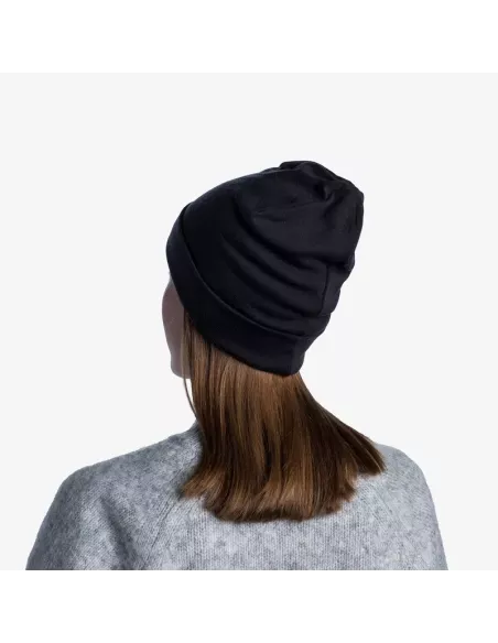 Cap Buff Merino Heavyweight Solid Black