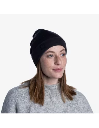 Cap Buff Merino Heavyweight Solid Black