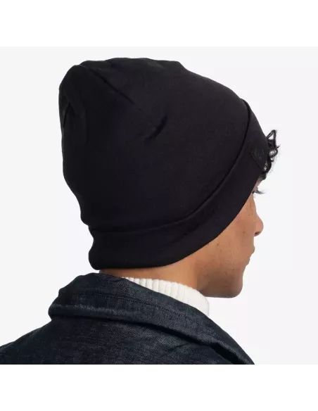 Cap Buff Merino Heavyweight Solid Black