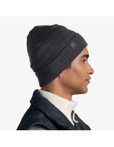 Czapka Buff Merino Heavyweight Solid Grey