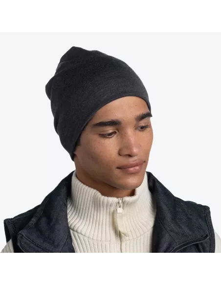 Czapka Buff Merino Heavyweight Solid Grey