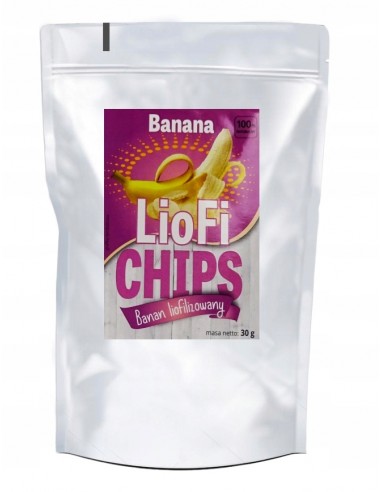 Owoce liofilizowane Elena LioFi Chips banan 30g