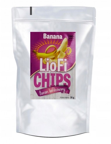 Freeze-dried fruit Elena LioFi Chips banana 30g