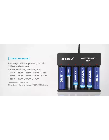 Charger Xtar MC6II