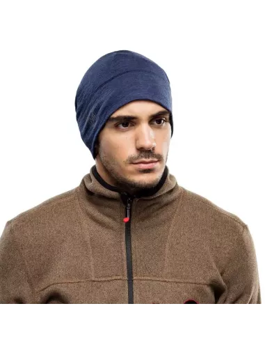 Cap Buff Merino Lightweight Beanie Solid Denim