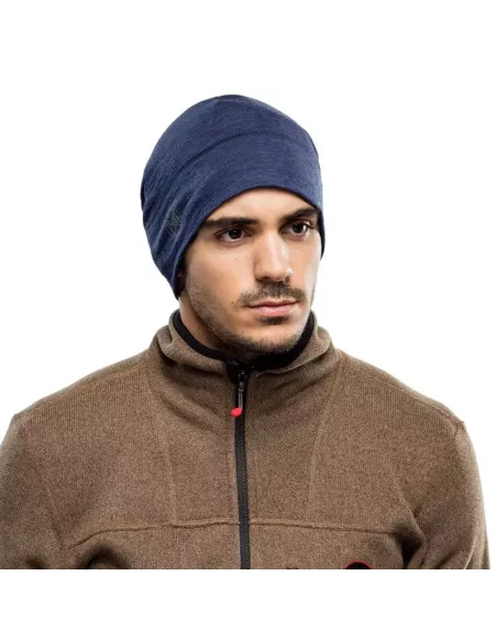 Cap Buff Merino Lightweight Beanie Solid Denim