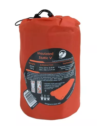Sleeping Pad Klymit Insulated Static V Orange