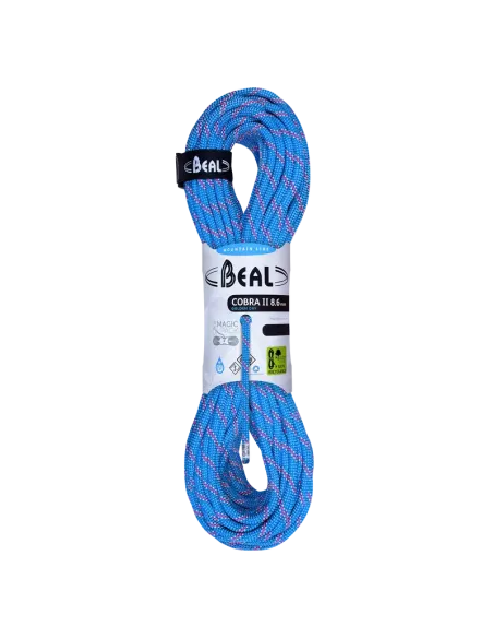 Rope Beal Cobra Unicore 8,6mm Golden Dry Blue 60m