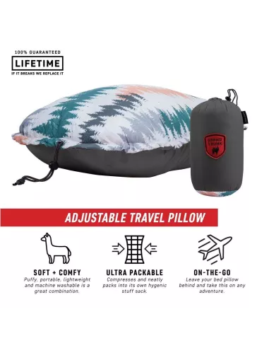 Poduszka Grand Trunk Puffy Adjustable Travel Pillow Peacock Green