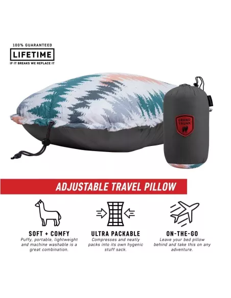 Poduszka Grand Trunk Puffy Adjustable Travel Pillow Peacock Green