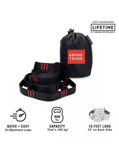 Hammock Straps Grand Trunk Suspension Straps Black