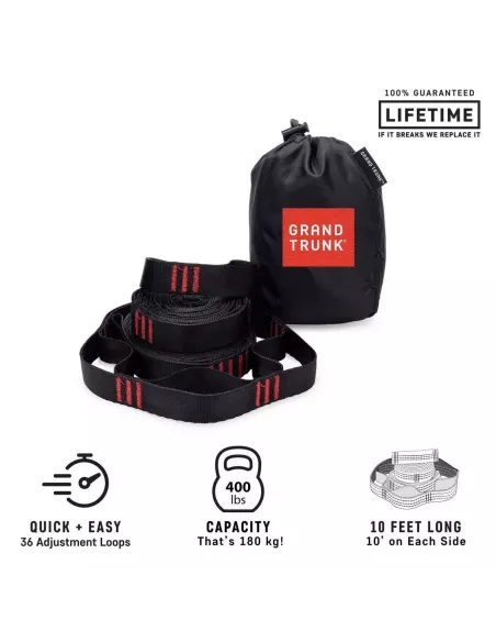 Hammock Straps Grand Trunk Suspension Straps Black