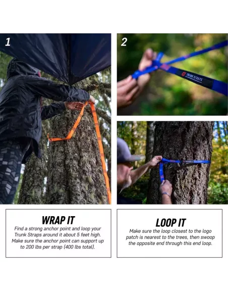 Hammock Straps Grand Trunk Suspension Straps Black