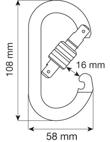 Lonża Camp Shock Absorber Rewind Double Alu MGO 175cm