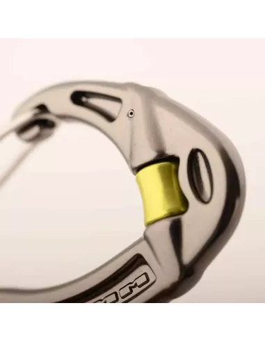 Karabinek z bloczkiem DMM Revolver Wiregate Titanium