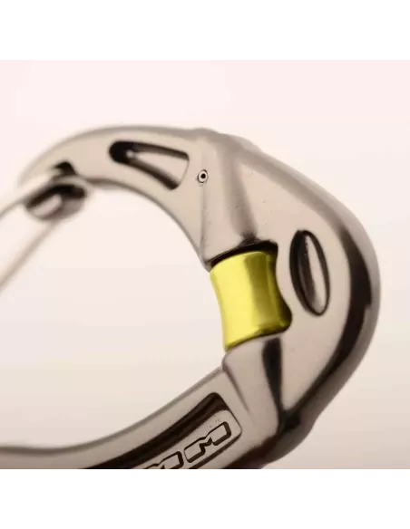 Karabinek z bloczkiem DMM Revolver Wiregate Titanium