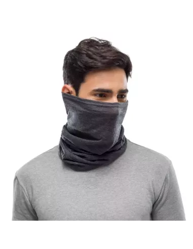 Scarf Buff Merino Lightweight Solid Grey