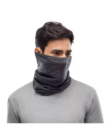 Scarf Buff Merino Lightweight Solid Grey Scarf Buff Merino Lightweight Solid Grey