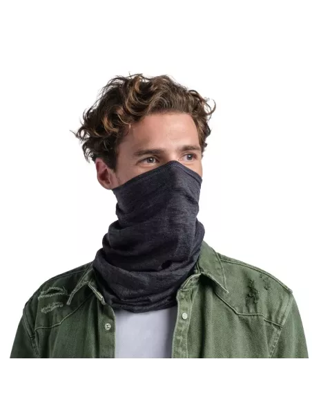 Scarf Buff Merino Lightweight Solid Grey Scarf Buff Merino Lightweight Solid Grey