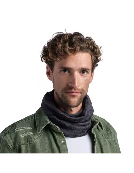 Scarf Buff Merino Lightweight Solid Grey Scarf Buff Merino Lightweight Solid Grey