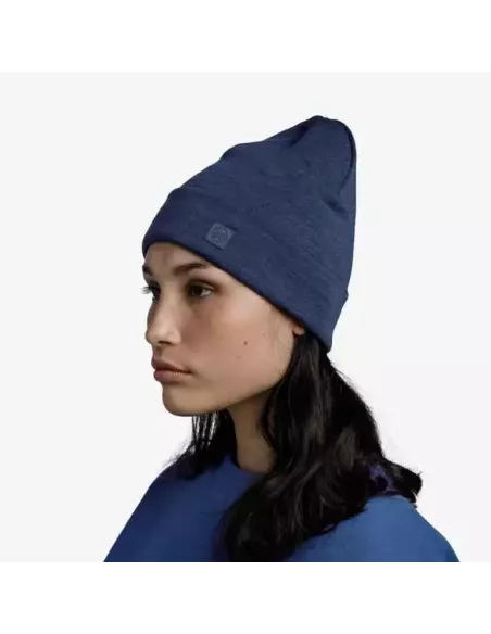 Czapka Buff Merino Heavyweight Beanie Solid Night Blue