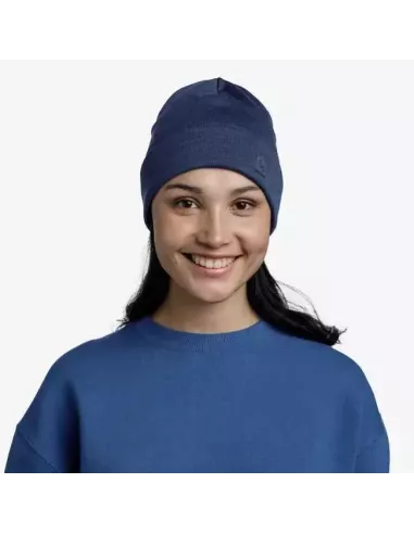 Czapka Buff Merino Heavyweight Beanie Solid Night Blue