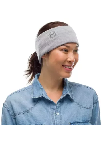 Scarf Buff Merino Lightweight Solid Light Grey