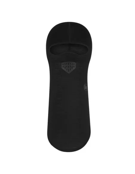 Balaclava Buff Lightweight Merino Wool Balaclava Solid Black