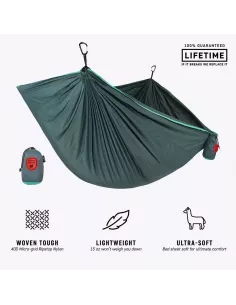 Hammock Grand Trunk Trunktech Double Turquoise 2