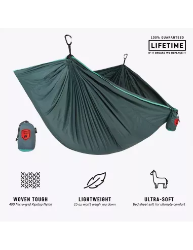 Hammock Grand Trunk Trunktech Double Turquoise