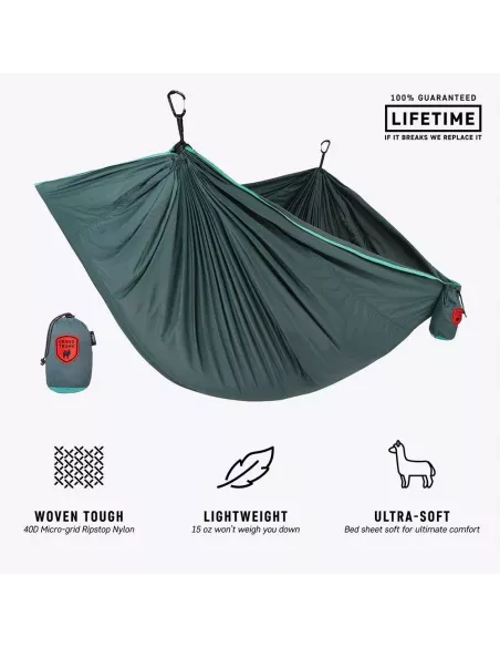 Hammock Grand Trunk Trunktech Double Turquoise