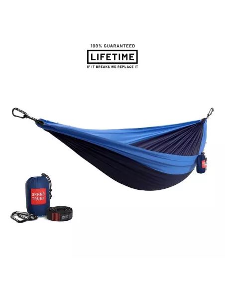 Hamak Grand Trunk Double Deluxe Hammock w/Straps Blue