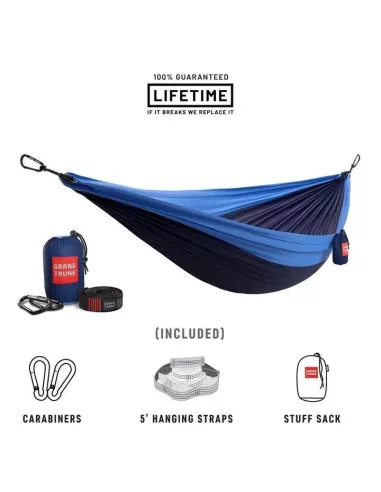 Hamak Grand Trunk Double Deluxe Hammock w/Straps Blue