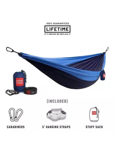 Hamak Grand Trunk Double Deluxe Hammock w/Straps Blue