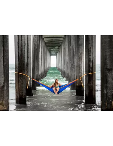 Hamak Grand Trunk Double Deluxe Hammock w/Straps Blue