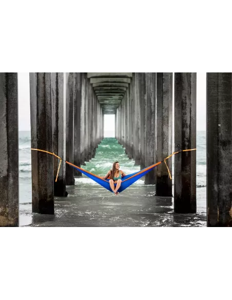 Hamak Grand Trunk Double Deluxe Hammock w/Straps Blue