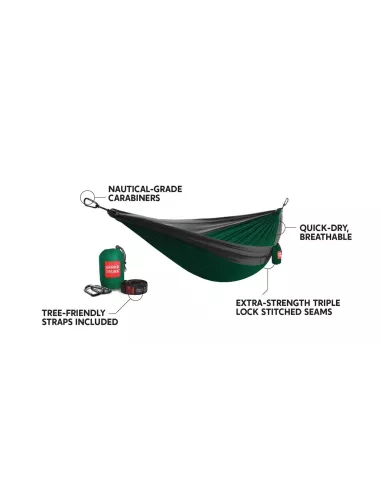 Hamak Grand Trunk Double Deluxe Hammock w/Straps Blue