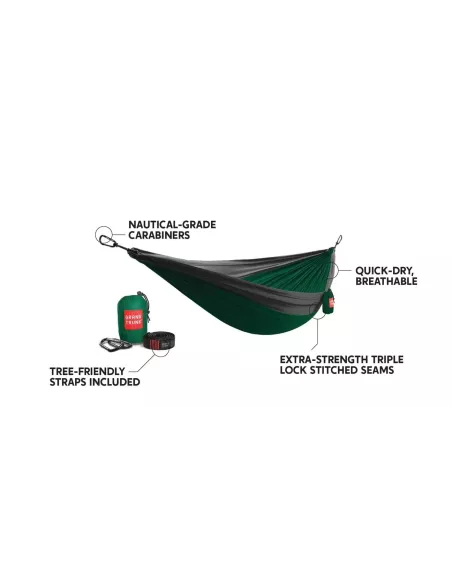 Hamak Grand Trunk Double Deluxe Hammock w/Straps Blue