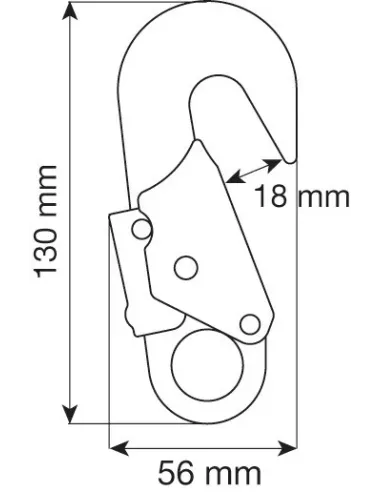 Lonża Camp Rope Adjuster Steel Connectors 3m