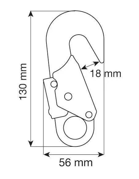 Lonża Camp Rope Adjuster Steel Connectors 3m