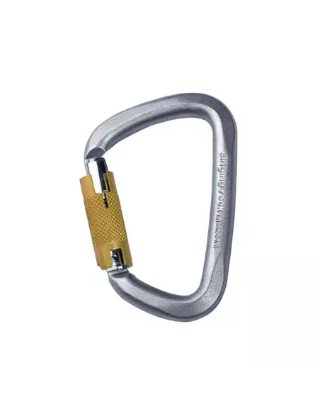 Karabinek Singing Rock D Steel Connector Triple Lock