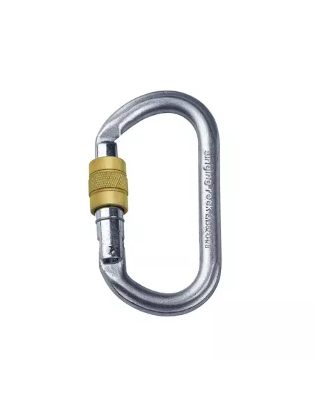 Carabiner Singing Rock Oval Steel Connector Screw Carabiner Singing Rock Oval Steel Connector Screw