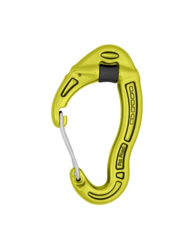Carabiner with pulley DMM Revolver Wiregate Lime