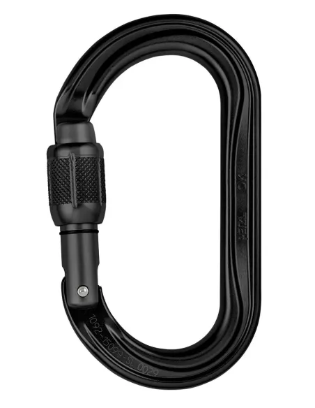 Carabiner Petzl OK Screw Lock Black