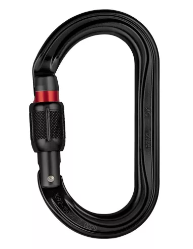 Carabiner Petzl OK Screw Lock Black