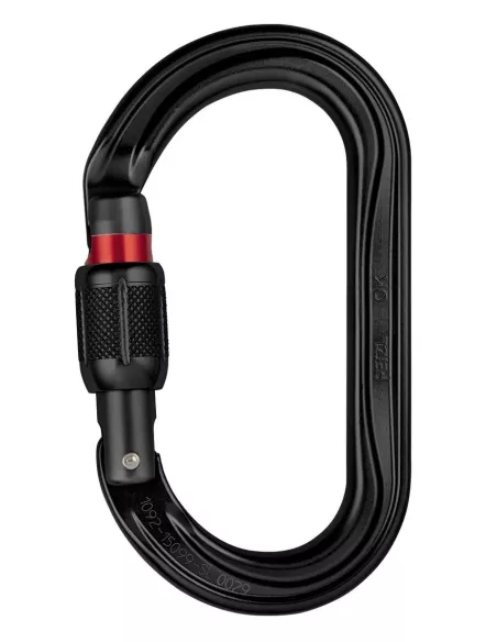 Carabiner Petzl OK Screw Lock Black