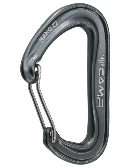 Climbing carabiner Camp Nano 22 Gun metal