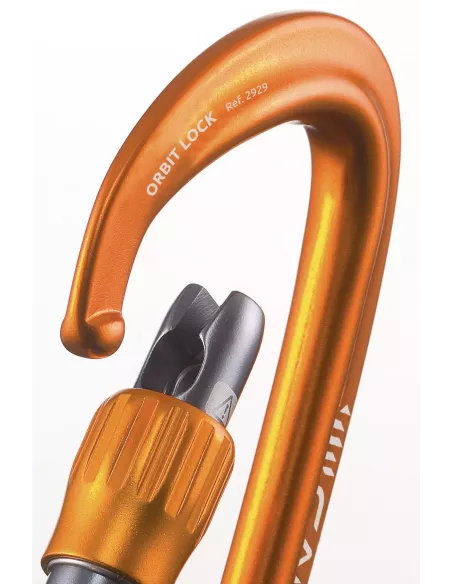 Karabinki wspinaczkowe Camp Orbit Lock Orange 3 szt.